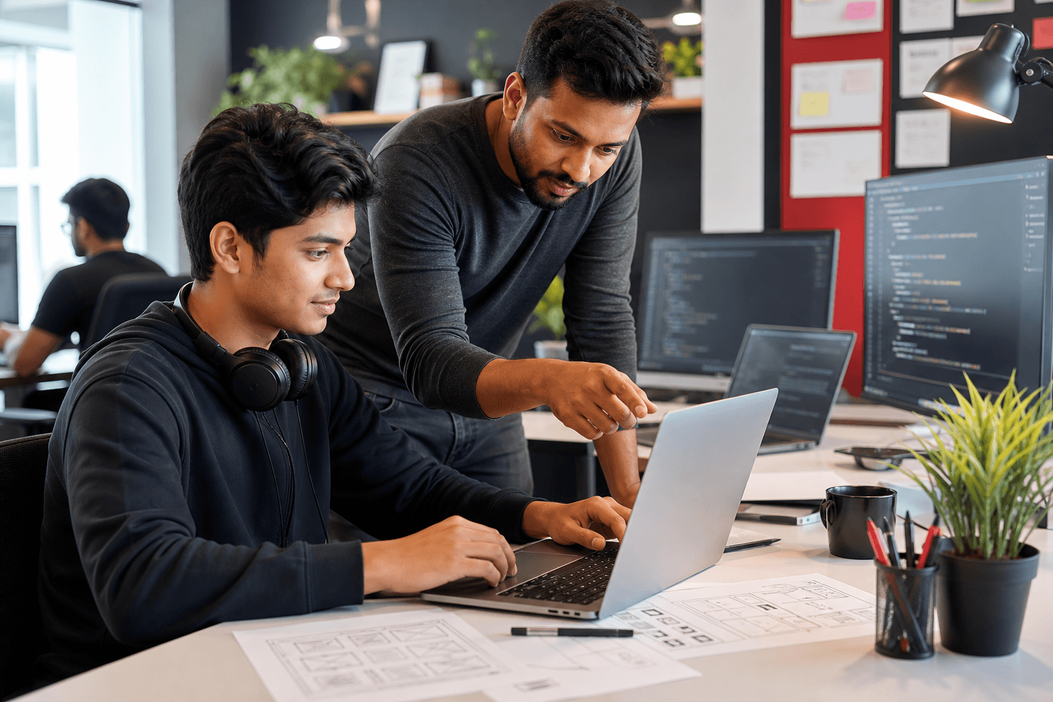 Intern Full Stack Web Developer Intern full stack web developer learning with a mentor